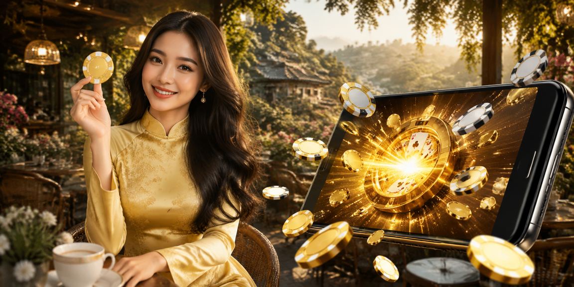 Trò chơi bài tại Đà Lạt với người mặc áo dài truyền thống