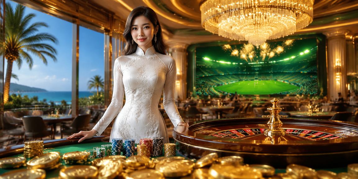 Người mặc áo dài chơi roulette tại khu nghỉ dưỡng Phú Quốc